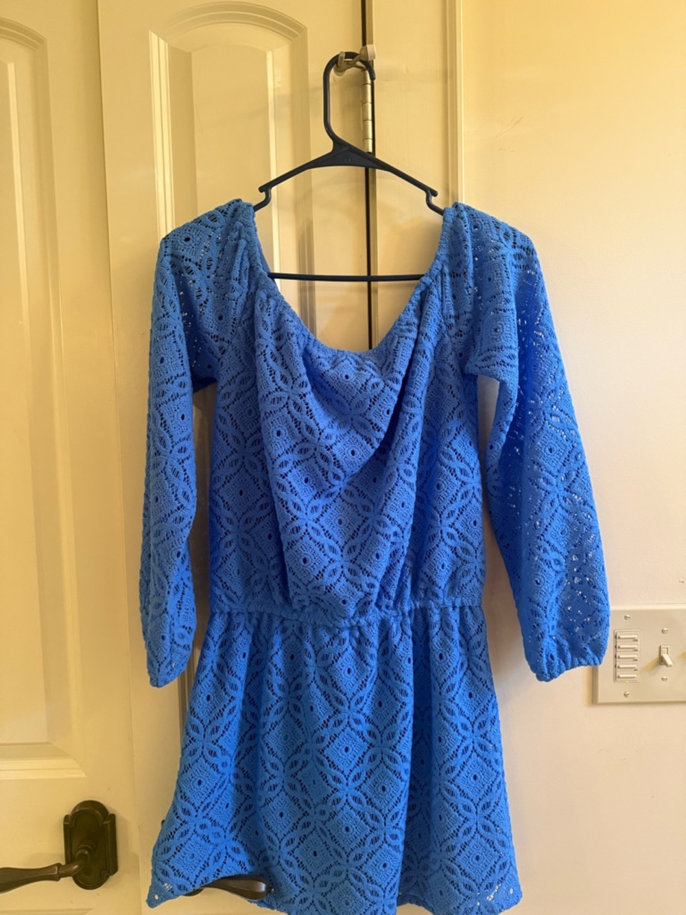 NWT Lana Skort Romper Blue Thistle Trellis Lace Size Small 💙💙💙 - Picture 5 of 9
